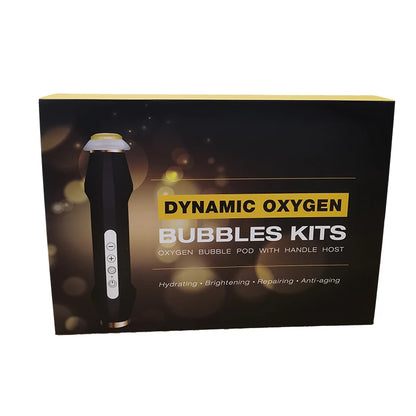 2024 CO2 Bubble Oxygenation Facial Machine — Rechargeable Skin Tightening with Capsules, Pods & Gels Box Set