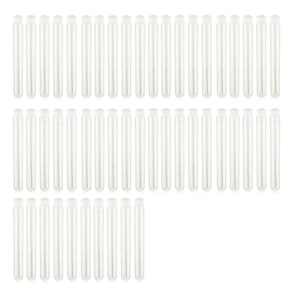50PCS Eyelash and Eyebrow Brushes with Storage Tubes - Reusable Mascara Wands and Applicators for Lash Extensions and Makeup Care
