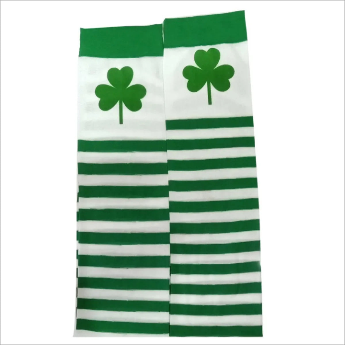 St. Patrick's Day Costume Set - Sequin Bow Headband, Green Tutu & Shamrock Thigh-Highs