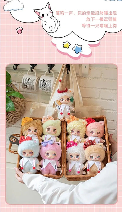 Liila Lucky Cat V3 Series Blind Box Toy – Plush Vinyl Pendant Doll, Kawaii Anime Figure Handbag Charm for Girls Gift