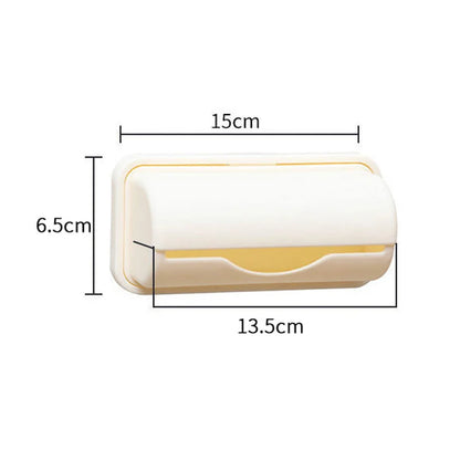 Wall-Mounted Trash Bag Dispenser - Kitchen and Bathroom Garbage Bag Holder and Storage Box for Plastic Grocery Bags
