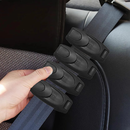 Car Seat Belt Buckle Clips - Shoulder & Neck Pressure Relief Seatbelt Adjuster (1-4 Pack)