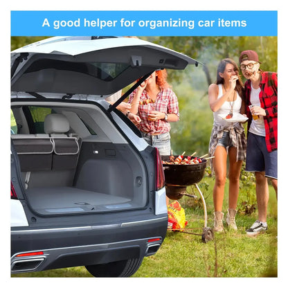 Car Trunk Organizer & Backseat Storage Bag – High Capacity Multi-Use Oxford Seat Back Organizer for Automobile Interior