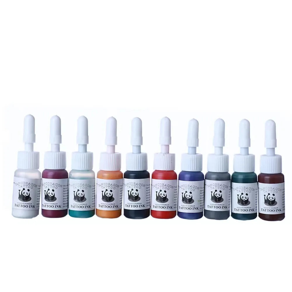 6/8/10 Color Tattoo Ink Set - Professional Long-Lasting Body Art & Tattoo Supplies