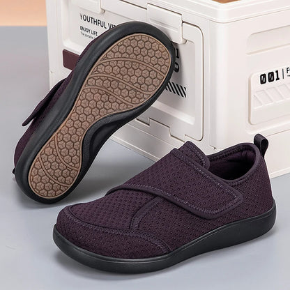 Adjustable Open Orthopedic Shoes for Elderly, Diabetic Wide Fit Comfort Shoes for Swollen Feet, Bunions & Hallux Valgus Support (Men & Women)
