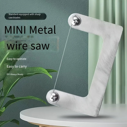 DIY Mini Wire Saw - Multi-Functional Handheld Cutter for Woodworking, Plastic & Precision Model Crafting
