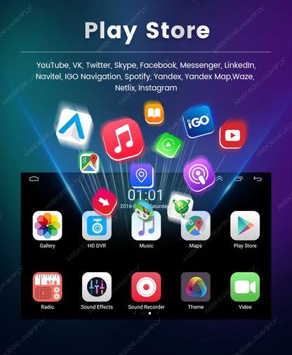 Android 13 Wireless CarPlay Multimedia Player – 7/8/9" IPS Screen GPS & WiFi Car Radio for VW Passat, Golf, Polo, Jetta & Skoda