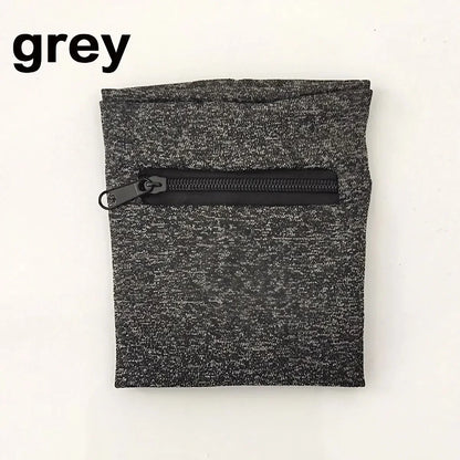 Lightweight Zipper Wrist Pouch - Secure Travel & Workout Storage Bag for Phone, Cash, Cards and Keys