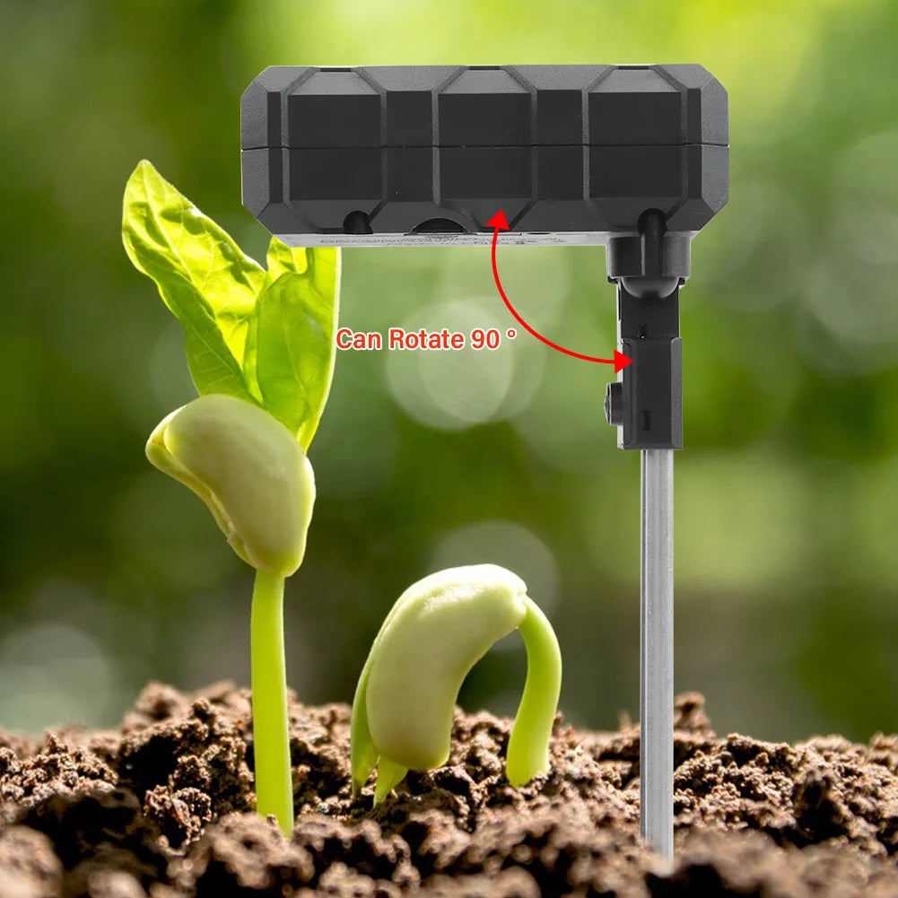 Digital 6 in 1 Soil Tester - pH, Fertility, Moisture, Sunlight, Humidity & Temperature Monitor for Garden Soil Analysis