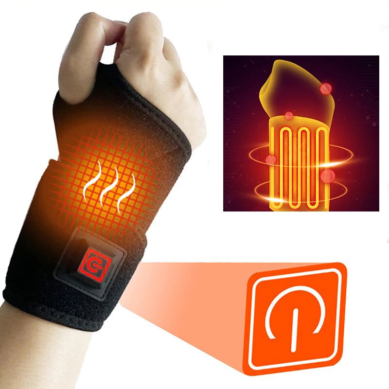 Heating Wrist Protector – Breathable USB Hand Massager Support Band, Wrist Brace Tool for Sports & Health Care