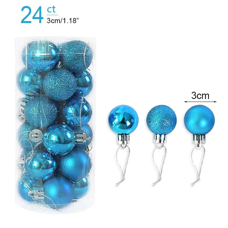 Christmas Ball Ornaments – Hanging Tree Pendants for Xmas, Home Decor, 2026 New Year & Holiday Gifts