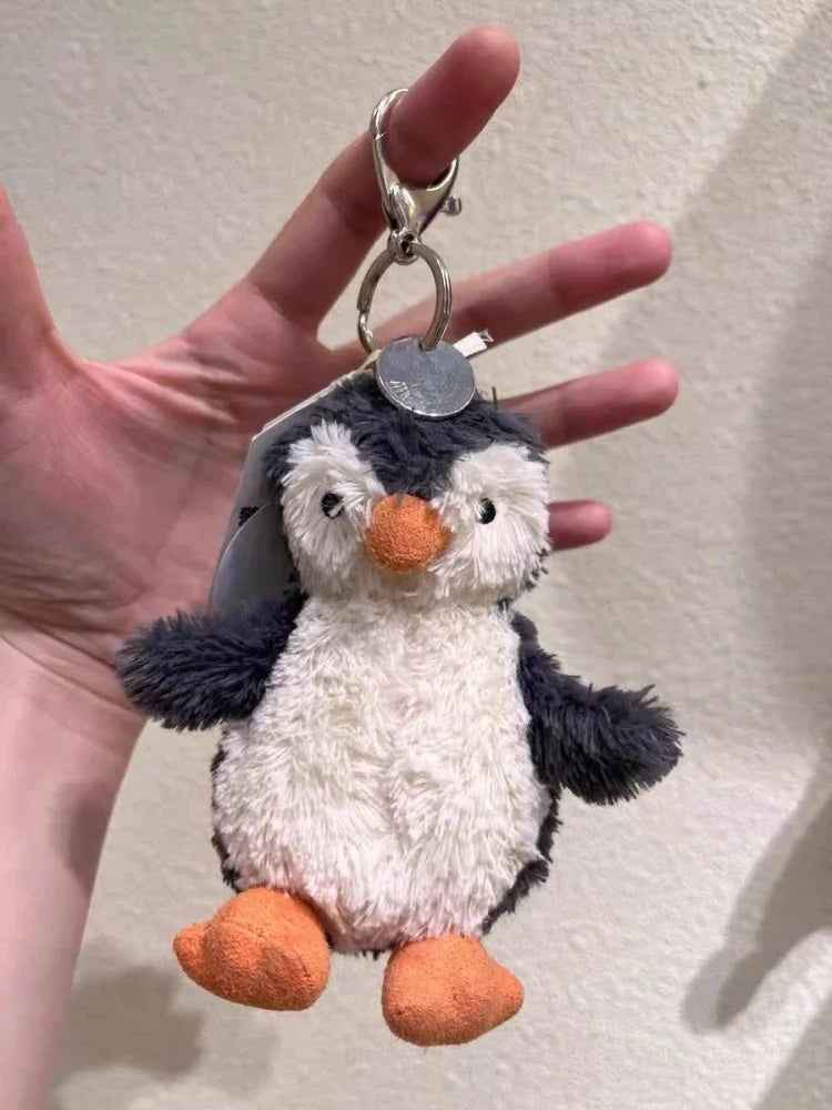 Hot Fun Marshmallow Keychain – Cute Two-Tone Cotton Candy Soft Bag Pendant, Doll Accessory for Xmas Gifts