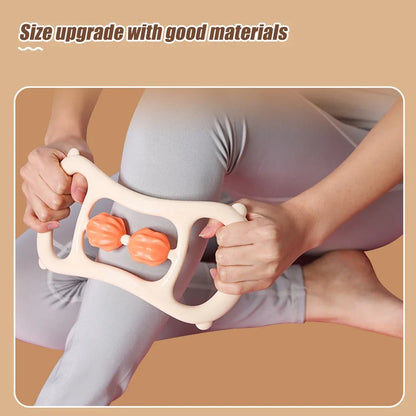 9-Wheel Fascia Muscle Roller – Cellulite Massage Tool for Relieving Muscle Soreness & Reducing Thigh, Calf, and Arm Cellulite