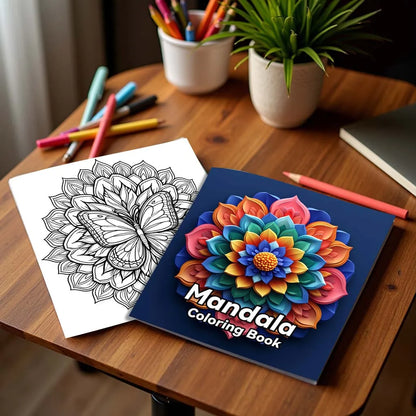Mandalas Flower Coloring Book for Adults - Stress Relief, Relaxation & Creative Drawing Art Book