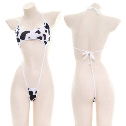 Backless Strappy Bandage Lingerie Set – One-Piece Bikini Costume for Women, Sexy Pajamas & Cosplay Uniform