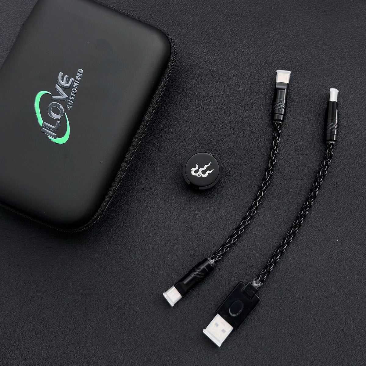 8K Gaming Keyboard USB-C Cable – Single-Crystal Copper Magnetic LED Cable for Esports Hubs and HMLAB Hubs