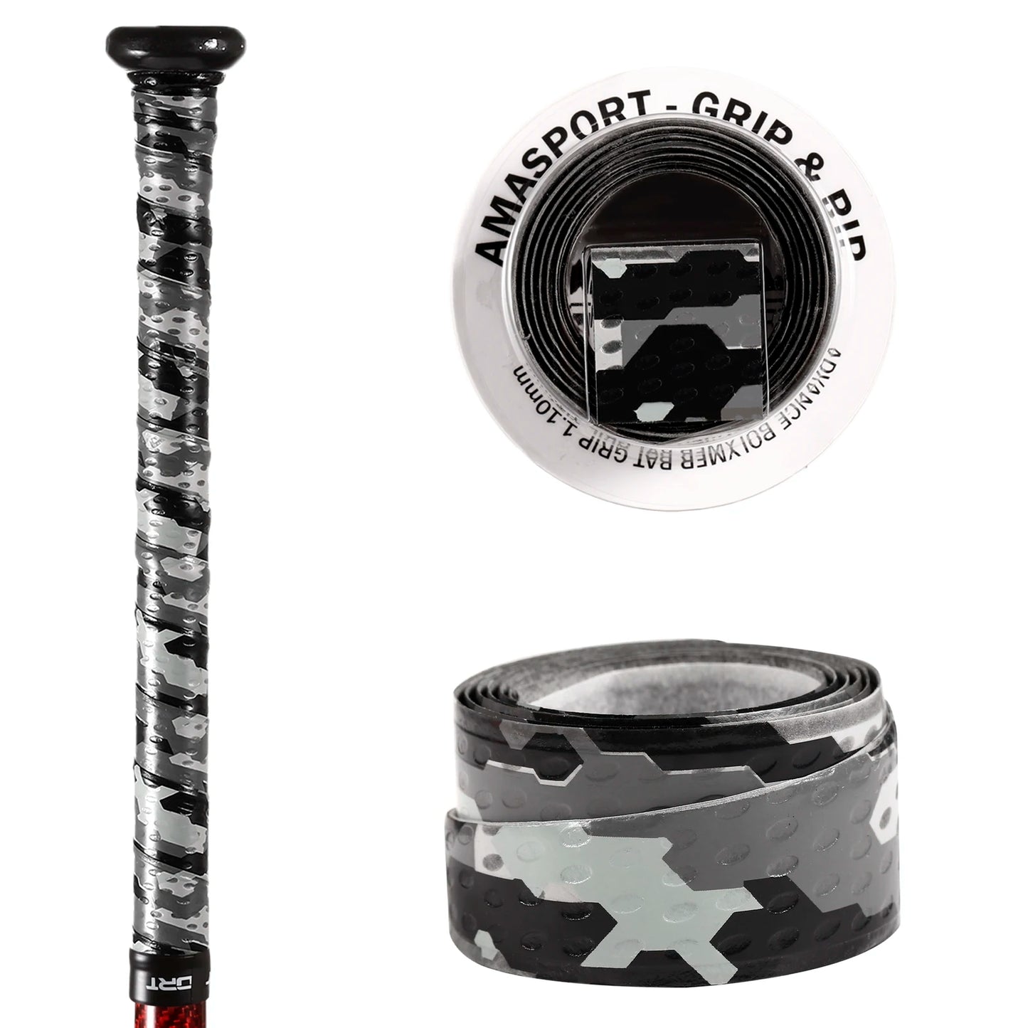 AMASPORT Baseball Bat Grip Tape – Anti-Slip Sweatband for Softball, 5/10/20pcs Sports Accessories
