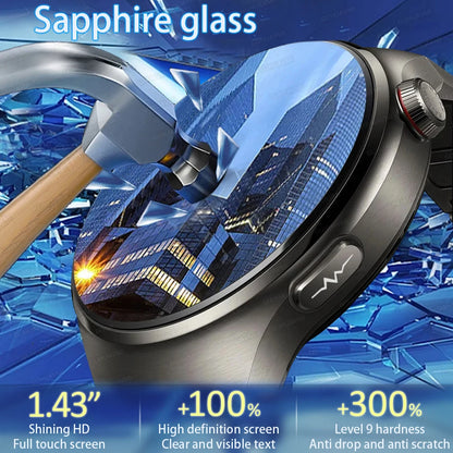 2025 Nursing-Grade Smartwatch — Blood Oxygen, Lipid, Uric Acid, ECG+PPG, Body Temperature & Bluetooth Call Health Tracker