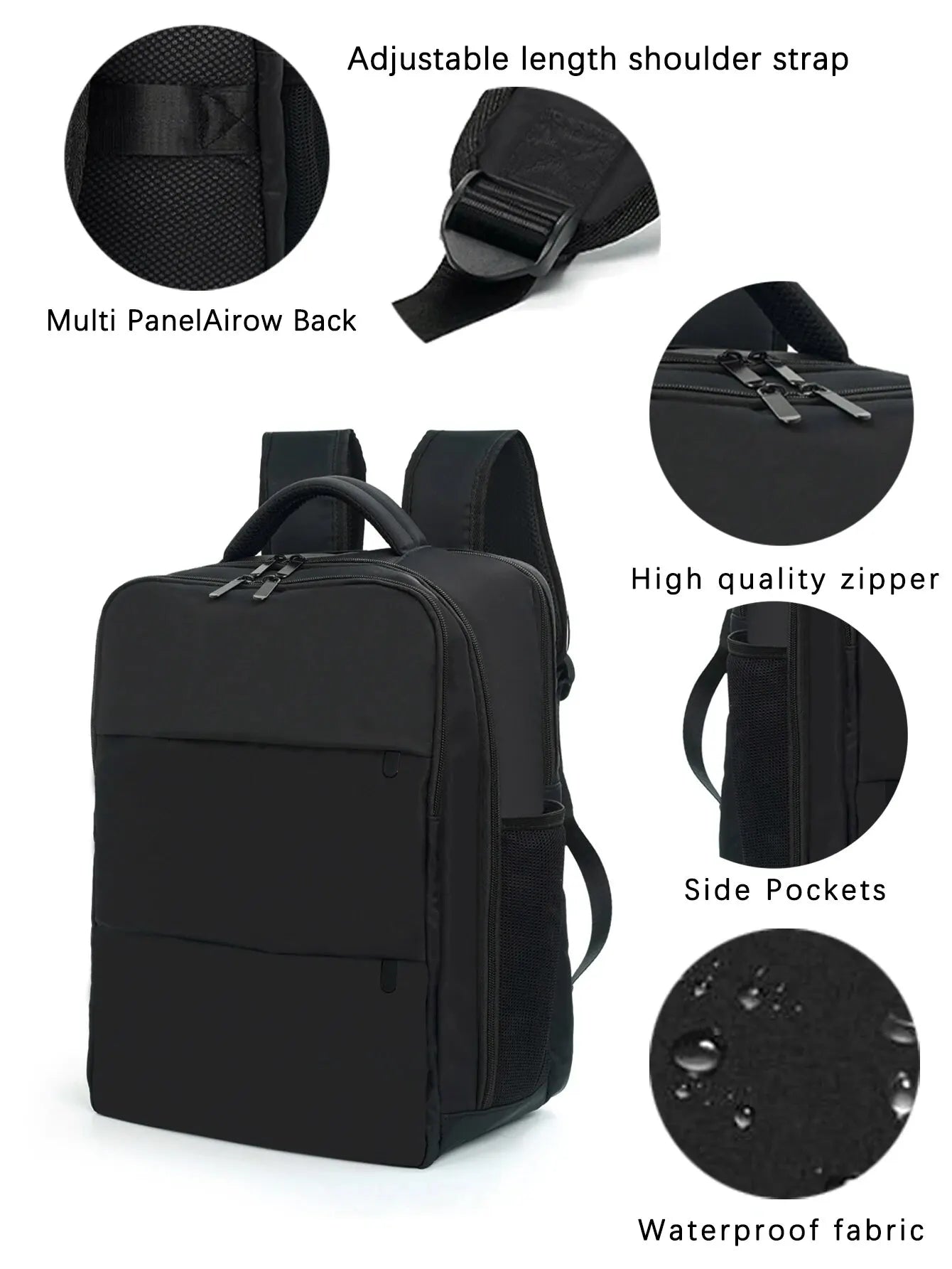 16 Inch Unisex Laptop Backpack - Large-Capacity, Lightweight, Waterproof, Durable, Multi-Functional Business Travel Bag