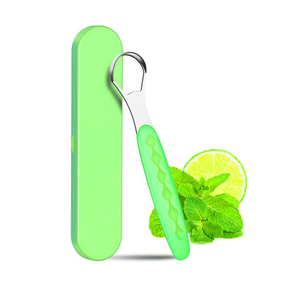 Portable Stainless Steel Tongue Cleaner – Color Tongue Scraper for Bad Breath and Oral Hygiene Care