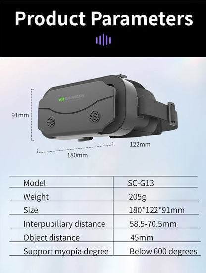 Shinecon 3D VR Glasses – Virtual Reality Headset with Controller for Smartphone Gaming