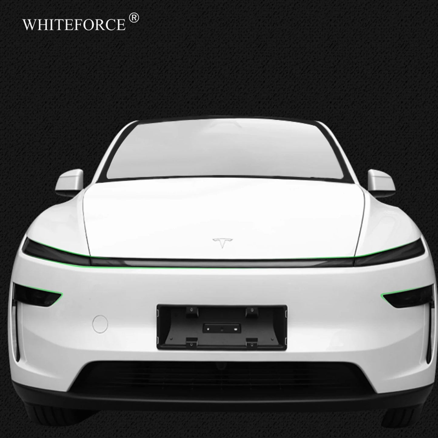 Tesla Model Y 2025 TPU Blackened Headlight & Taillight Protective Film – Juniper Color Changing Film