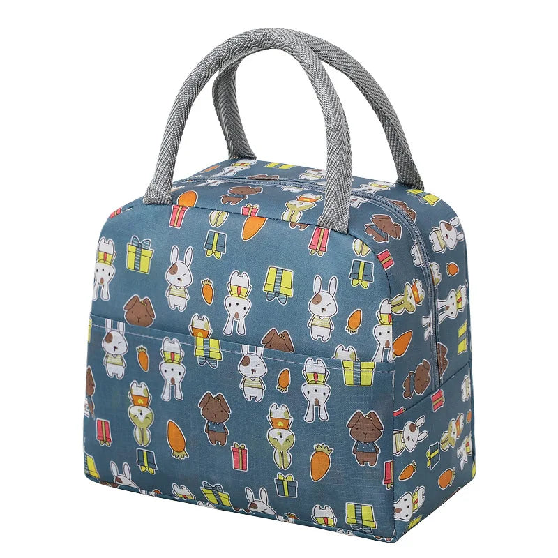 Portable Thermal Lunch Bag – Insulated Large Capacity Lunch Box Storage Bag for Children’s School and Picnic