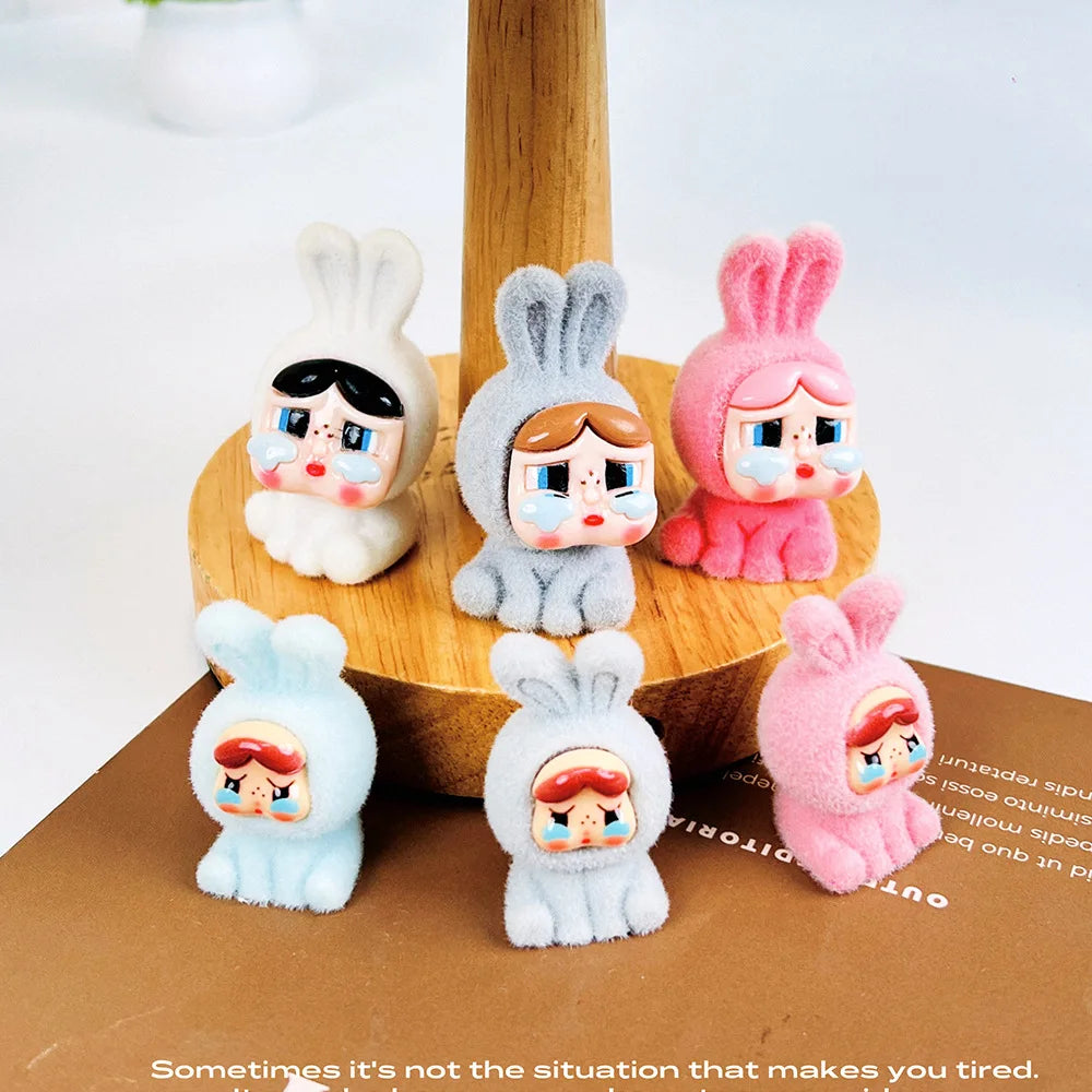 Flocking Crying Baby Blind Box — Little Police Officer 3D Cute Doll, Trendy Mystery Ornament & Gift Toy