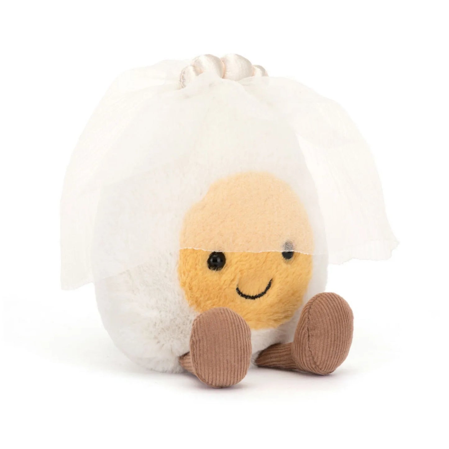 Lovely Soft Boiled Egg Cat Toy – Creative Pet Doll, Happy Smile Plush for Home, Holiday & Kids Gift