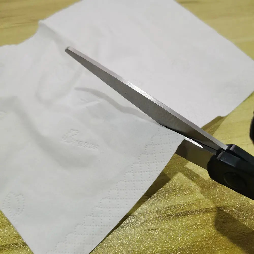 Professional Laser-Guided Stainless Steel Scissors — Straight-Cut Fabric & Home Craft Sewing Scissors