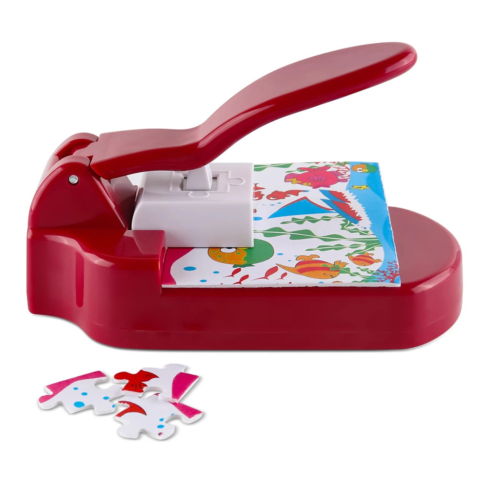 Creative Jigsaw Puzzle Maker Machine - Embossing Flower Punch for Children's Educational Toys and DIY Handmade Materials (1PC)