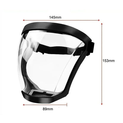Full Face Protector Shield: Transparent Facial Protective Screen - Work Protection Mask for Kitchen Accessories & Gadgets