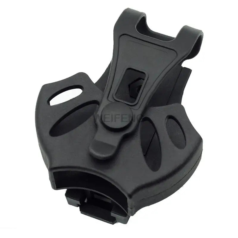 Tactical Handcuff Holster: 360 Degree Rotation Police Shackles Cover with Waist Belt Clip - Military Open Top Case Accessories