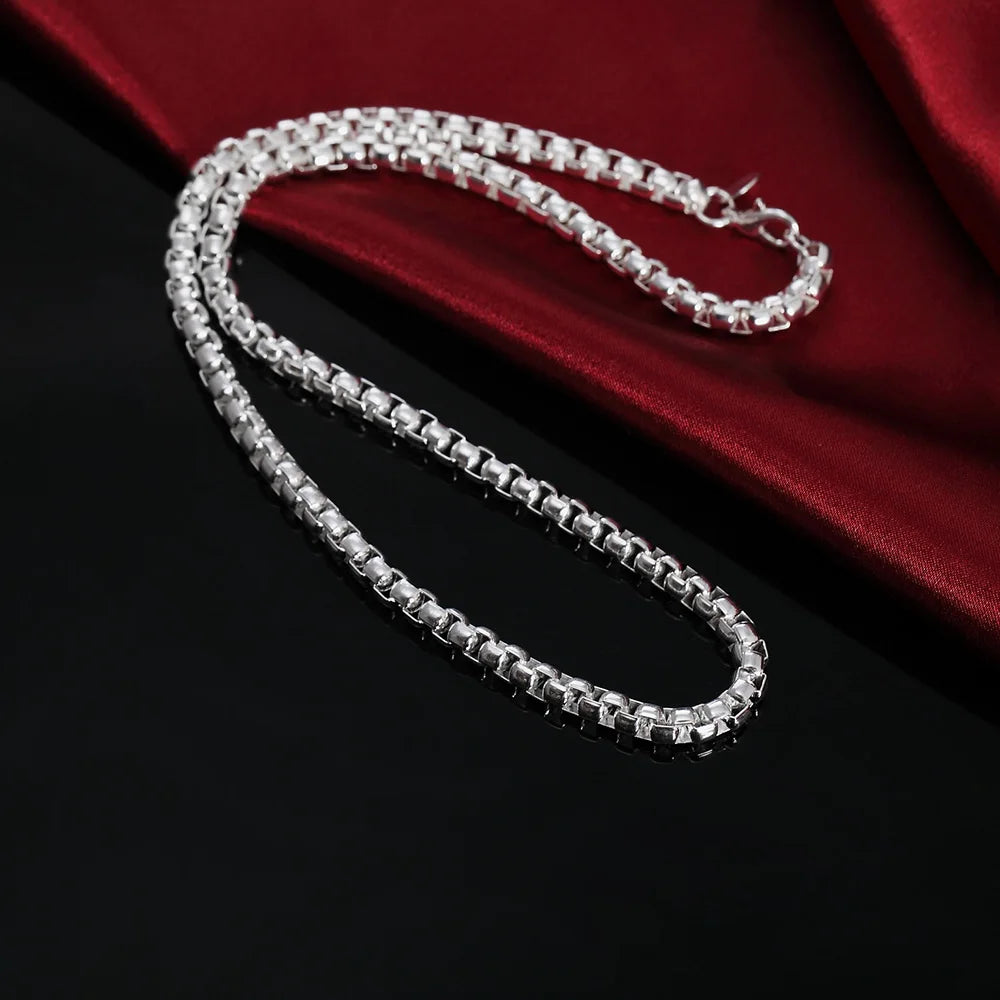 1MM 925 Sterling Silver Snake Chain Necklace – High-Quality Fashion Jewelry for Men & Women