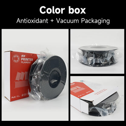 KINGROON 10KG PLA/ABS/PETG Filament 1.75mm – 10 Rolls Black, White, Gray for 3D Printing