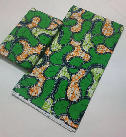 African Real Wax Print Fabric 100% Cotton - Ghana Style Ankara Pagne Nigeria Wax Tissu Soft Printed Fabric