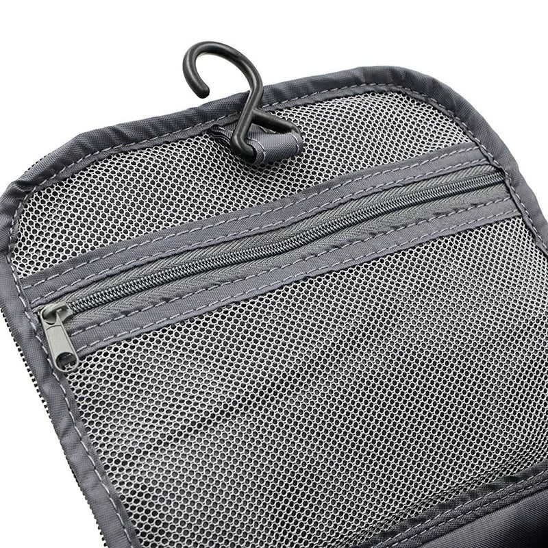 Waterproof Zipper Makeup Bag Organizer - Beauty Case for Men and Women, Cosmetic Toiletry Storage Travel Pouch Kit