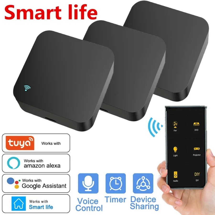 Tuya WiFi IR Remote Control - Universal Air Conditioner & TV Blaster for Smart Home, Alexa & Google Compatible