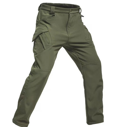Men’s Fleece Softshell Cargo Pants M–5XL – Winter Outdoor Hiking, Fishing, Climbing & Camping Tactical Trousers