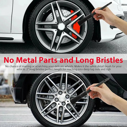 1/5x Car Detailing Brushes – Soft Auto Cleaning Brush for Wheels, Interior & Exterior Dust Removal