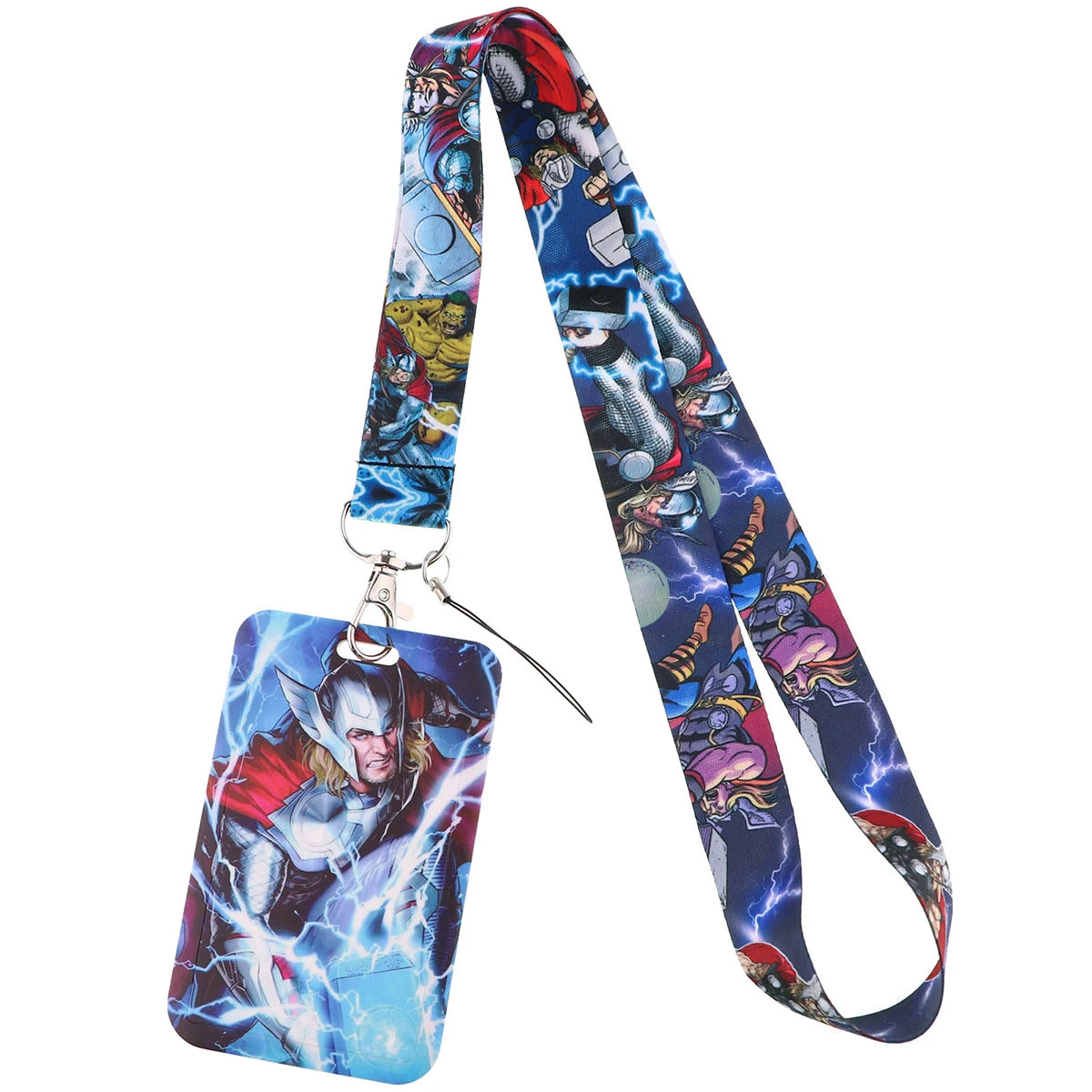 Cartoon Credential Holder Keychain – Cool Lanyard for Key, ID Card, Gym Badge & Cosplay Gift