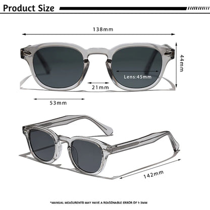 CATERSIDE Retro Round Sunglasses — Luxury Punk Pin Temple Shades for Men & Women, Sports, Leisure & Party UV400 Eyewear