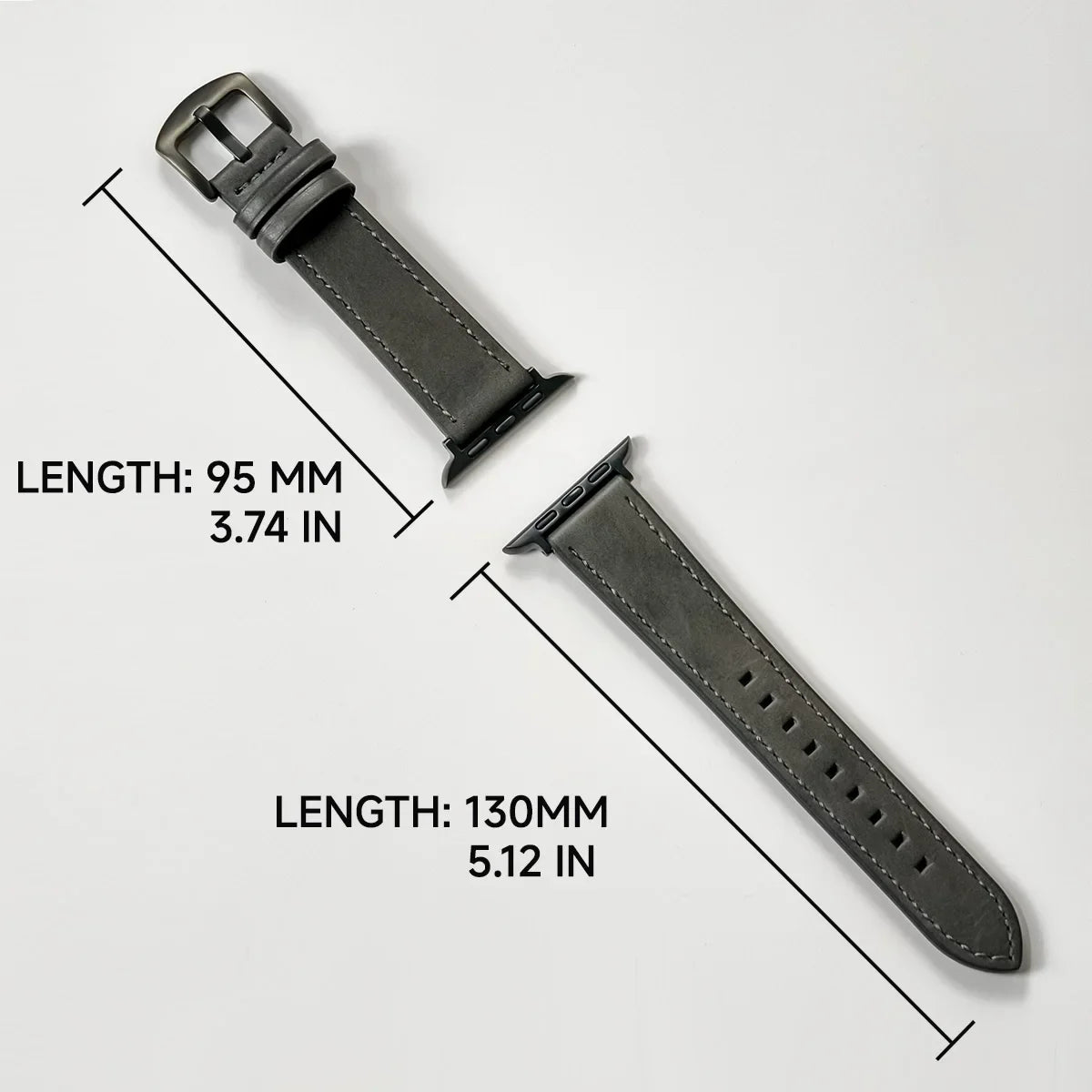 Leather Strap for Apple Watch – High-Quality Replacement Band for All Series 38-49mm