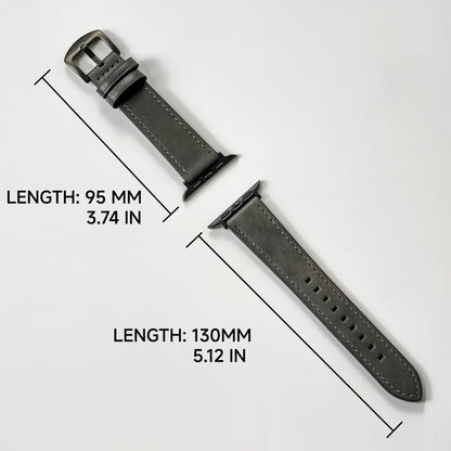 Leather Strap for Apple Watch – High-Quality Replacement Band for All Series 38-49mm
