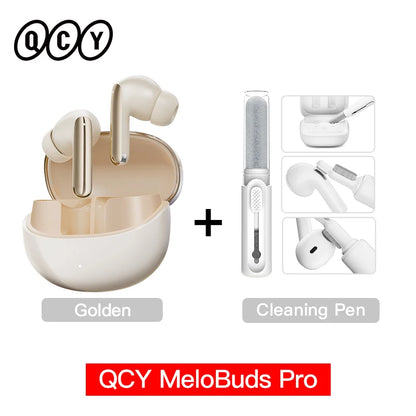 QCY MeloBuds Pro ANC Earbuds - Bluetooth 5.3 Wireless Hi-Res LDAC Headphones with 46dB Noise Cancellation