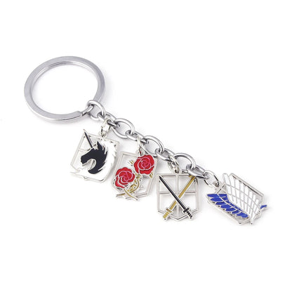 Anime Wings of Liberty Keychain – Scouting Legion Cosplay Pendant Keyring for Backpack Jewelry Gift for Women & Men