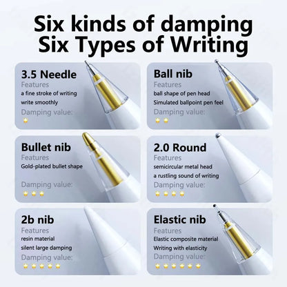 Replacement Pencil Tips for Apple Pencil 1/2/3 & Apple Pencil Pro - 4/6 Pcs 2B Soft Nibs for iPad Pro Stylus Fine Point