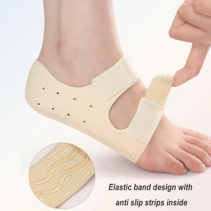 Plantar Fasciitis Heel Support - Adjustable Shock-Absorbing Achilles Tendon and Heel Protector Inserts