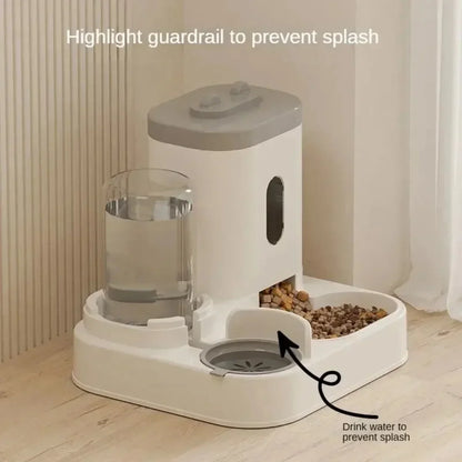 Automatic Pet Feeder with Water Fountain – Large Capacity Dog & Cat Food Bowl