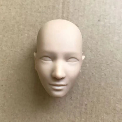 Poppy Blank Face Doll Heads — 1/6 DIY Crafting Parts in Super White, Coffee, Pink & Beige Skin for Doll Making